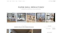 Desktop Screenshot of paperdollminiatures.com